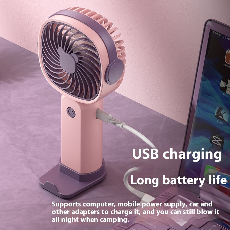 Handheld Portable Mute Little Fan USB Charging