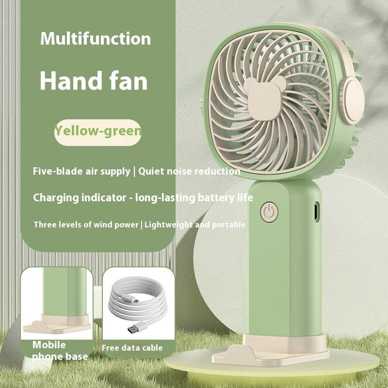 Handheld Portable Mute Little Fan USB Charging