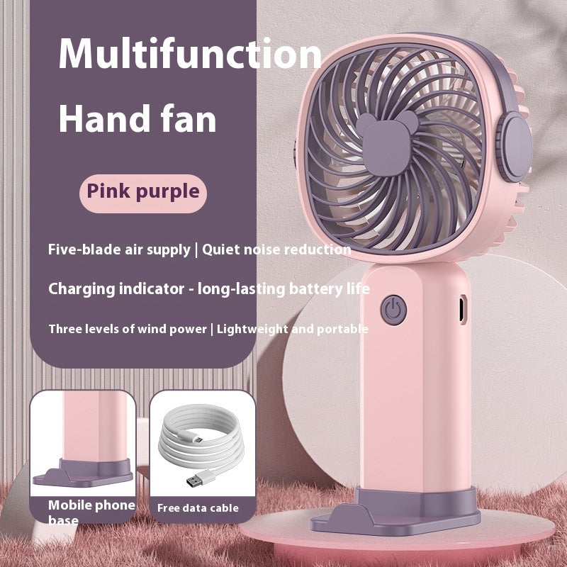 Handheld Portable Mute Little Fan USB Charging