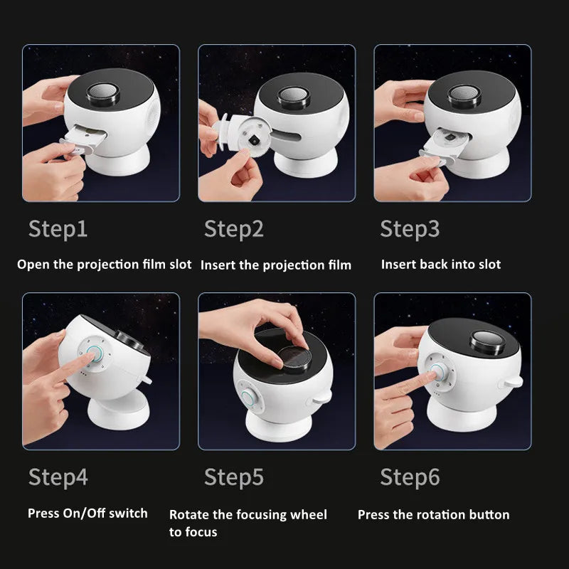 New 360 Rotatable Romantic Galaxy Star