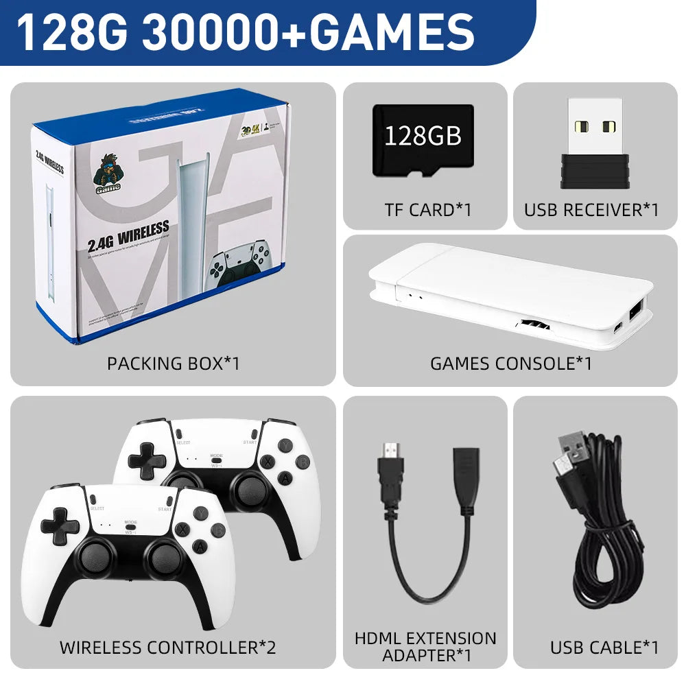 M15 Video Game Console 4K TV Game Stick 64G Built-in 20000 Games Retro