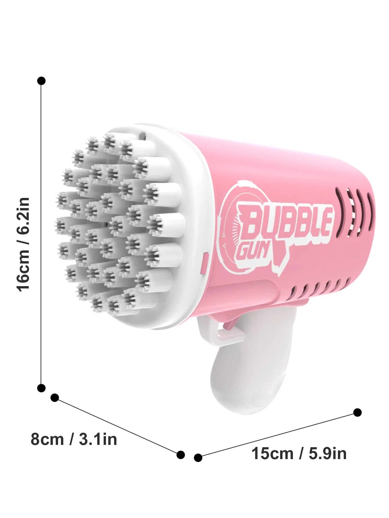 35 hole handheld bubble gun electric bubble