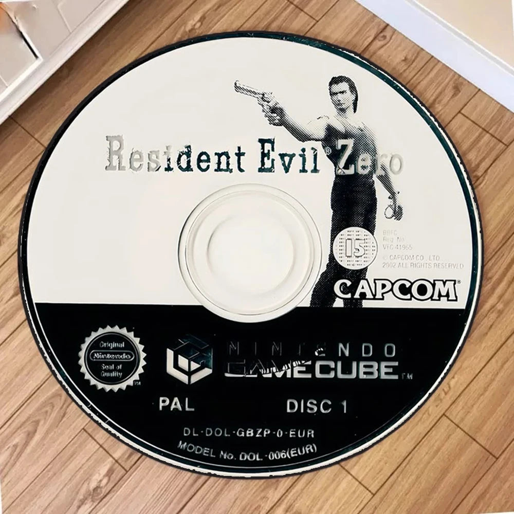 "METAL GEAR" Printed Circular Carpet CD Cartoon PS2 edition