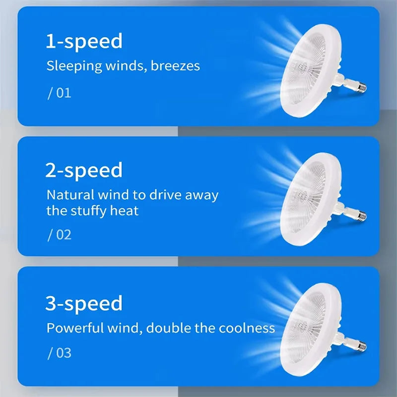 Modern Indoor 30W Ceiling Fan Lamp