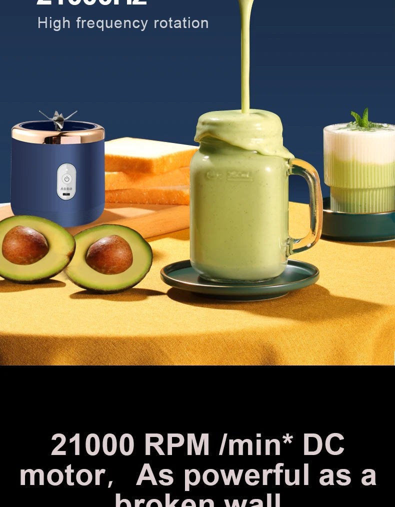 Portable Juicer Cup Smoothie Blender 6