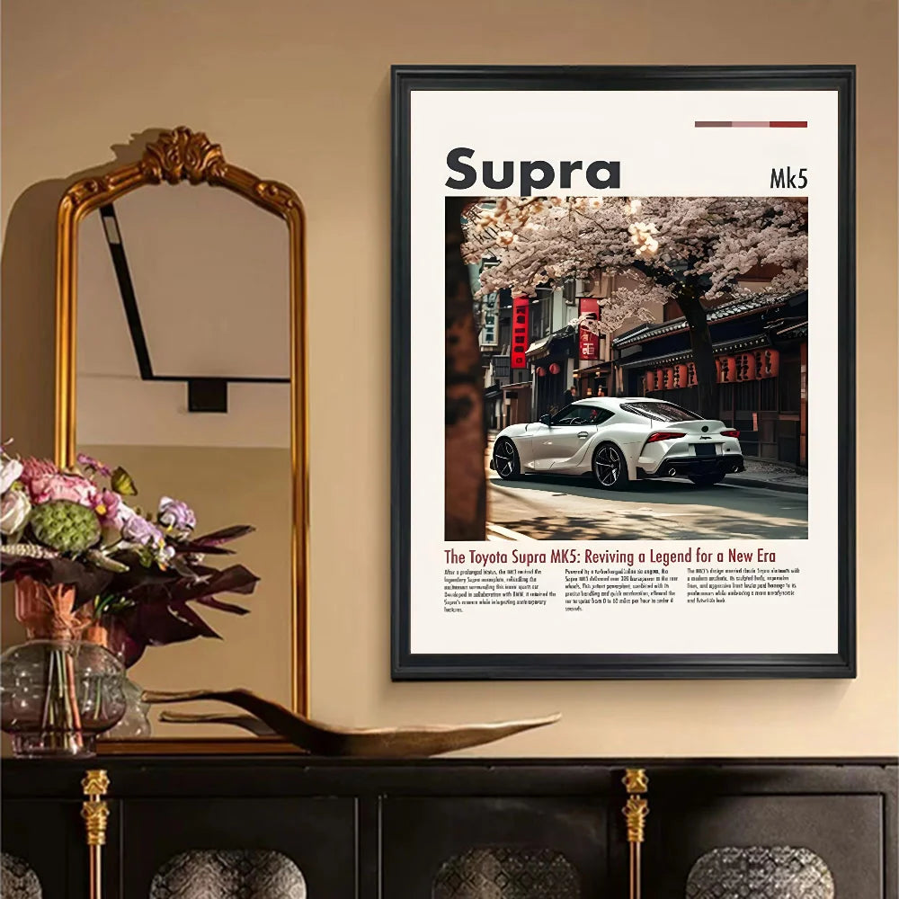 1pc Hot Classic Dream Cars GTR S1 M2 CSL F8 M3 Poster