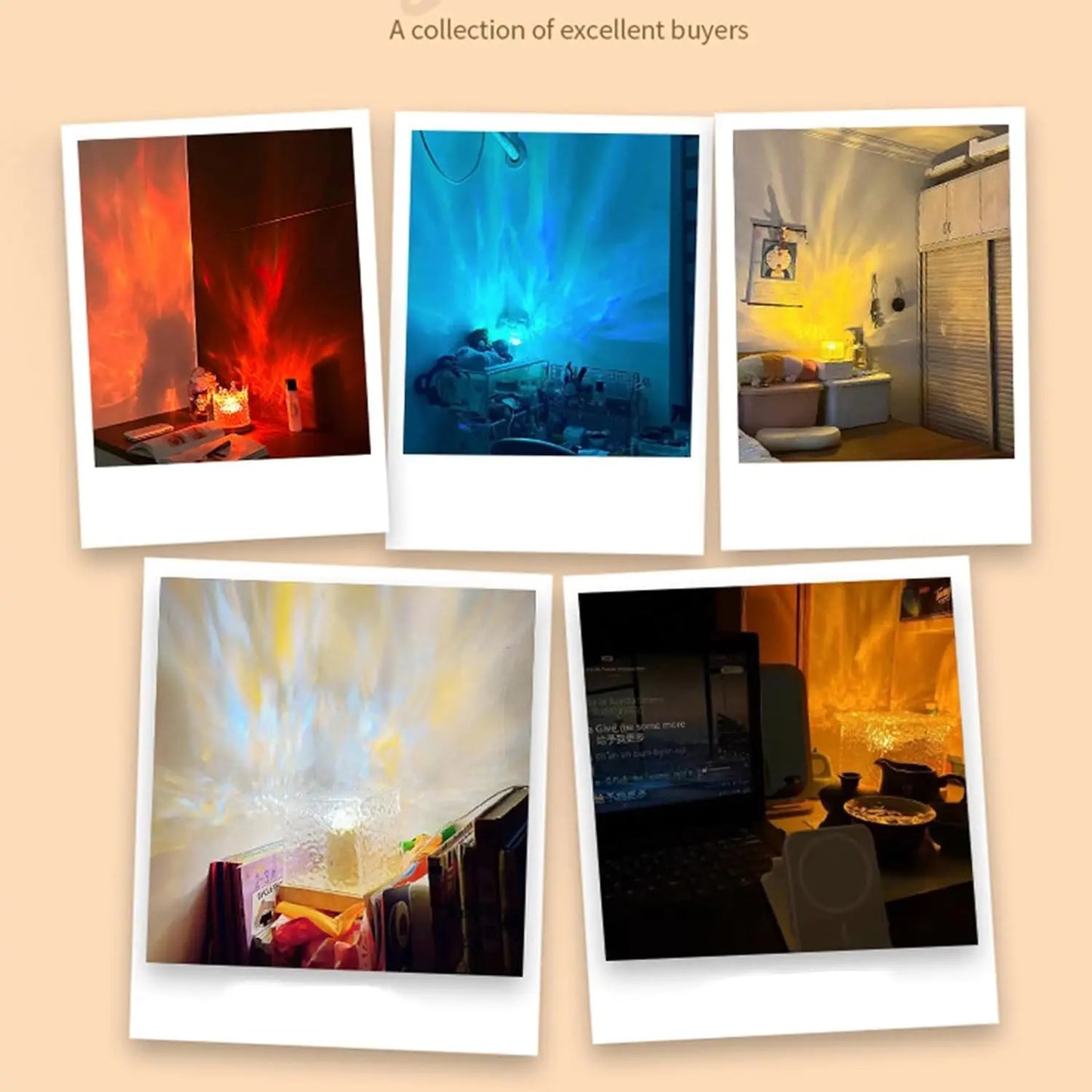Ocean Wave Projector Light 16 Colors Midnight