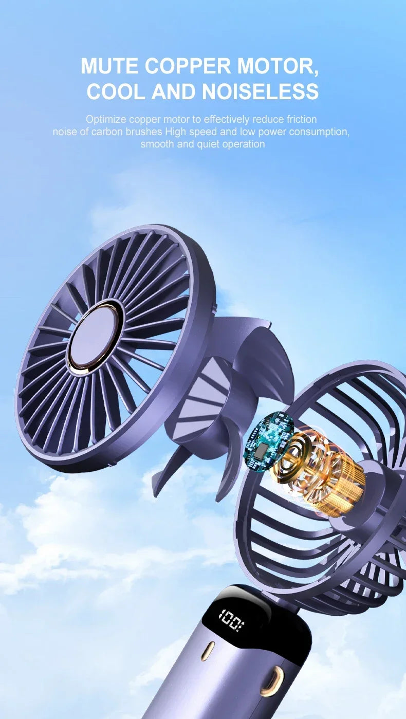 Handheld Mini Fan Foldable Portable