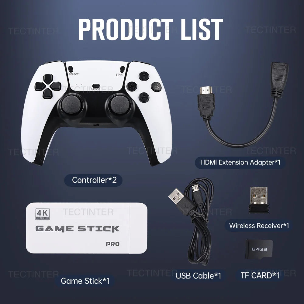 M15 Game Stick 4K Mini Retro Video Game Console