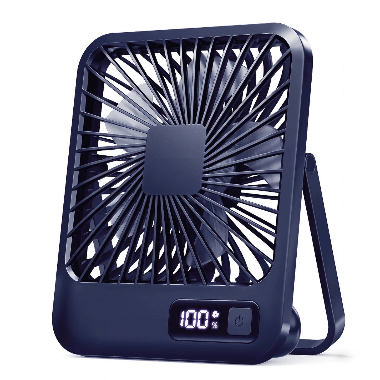 Desk Fan, Portable USB Rechargeable Fan, 180° Tilt Folding