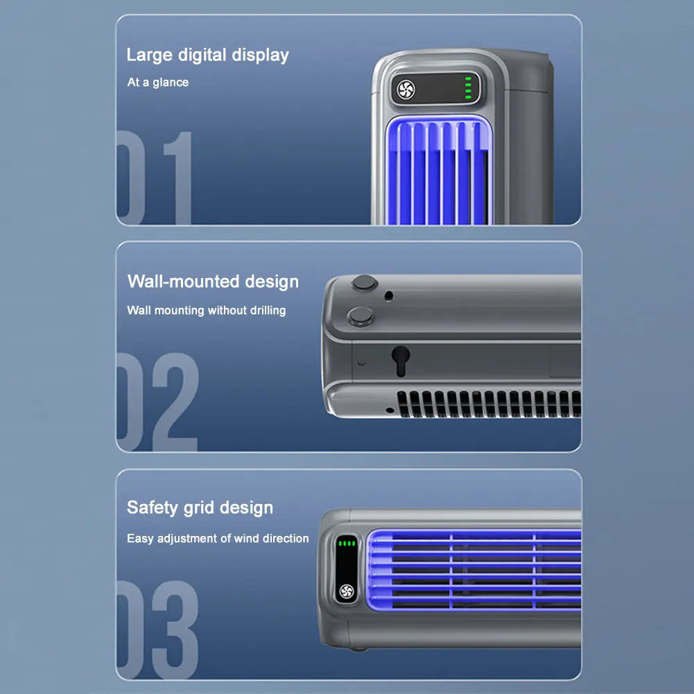 Portable Air Conditioner Fan 2000/1200mAh