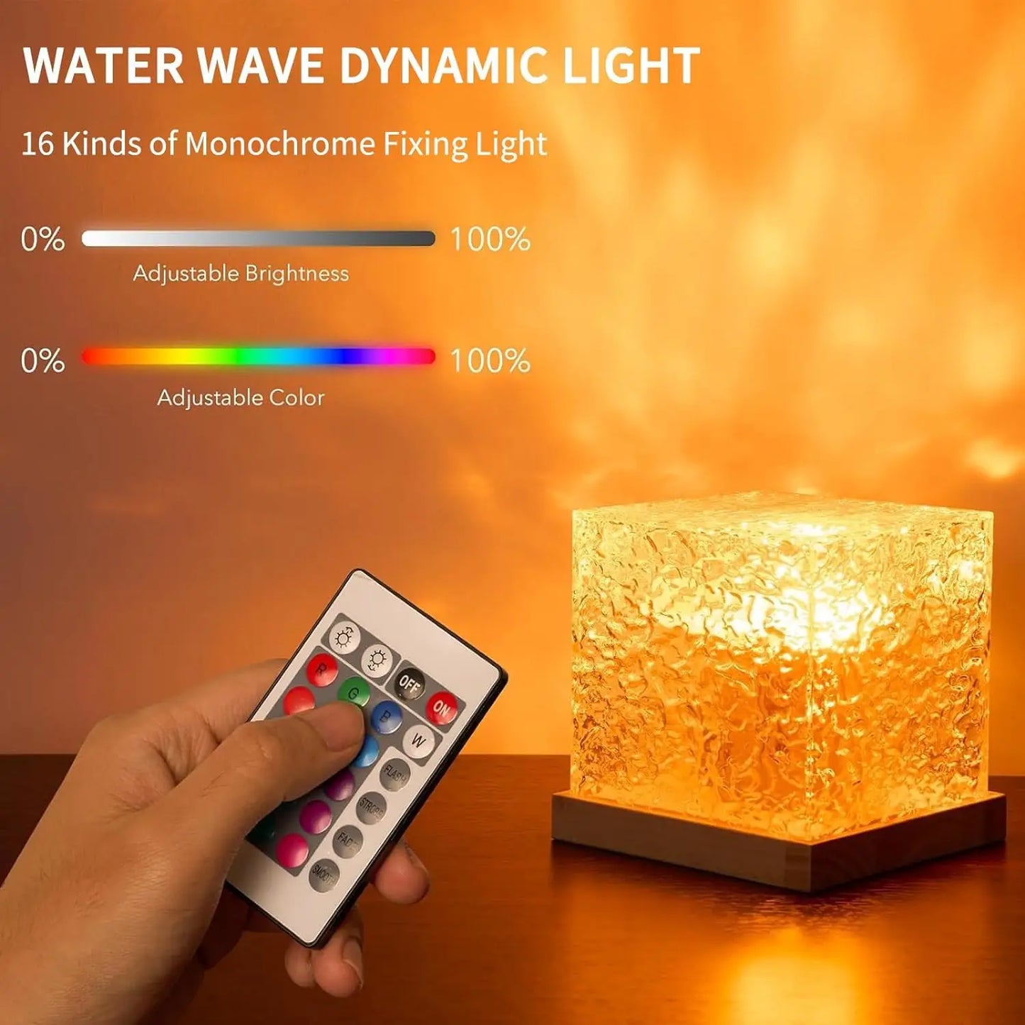 Ocean Wave Projector Light 16 Colors Midnight