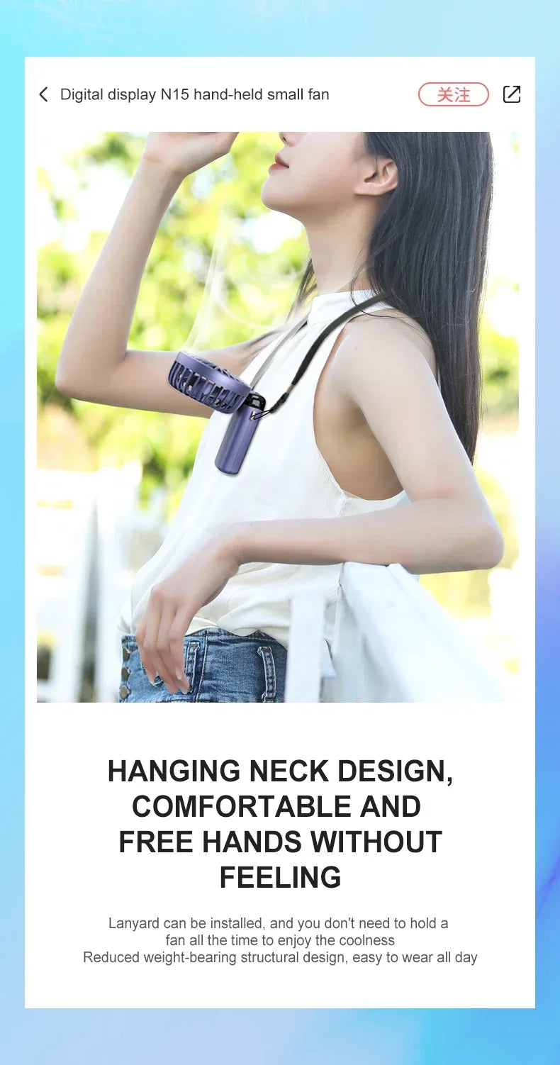 Handheld Mini Fan Foldable Portable