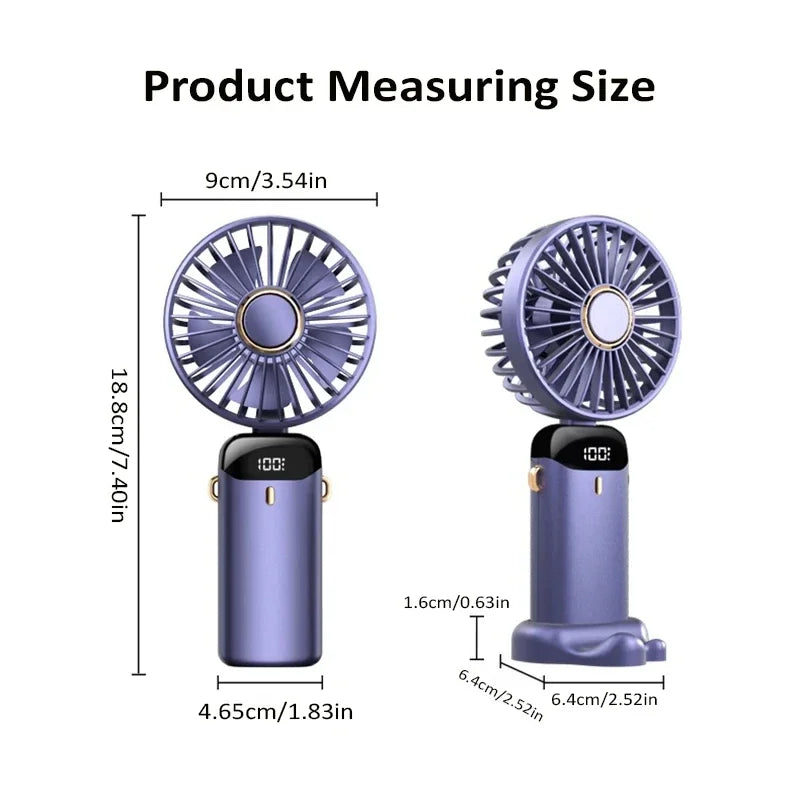 Handheld Mini Fan Foldable Portable