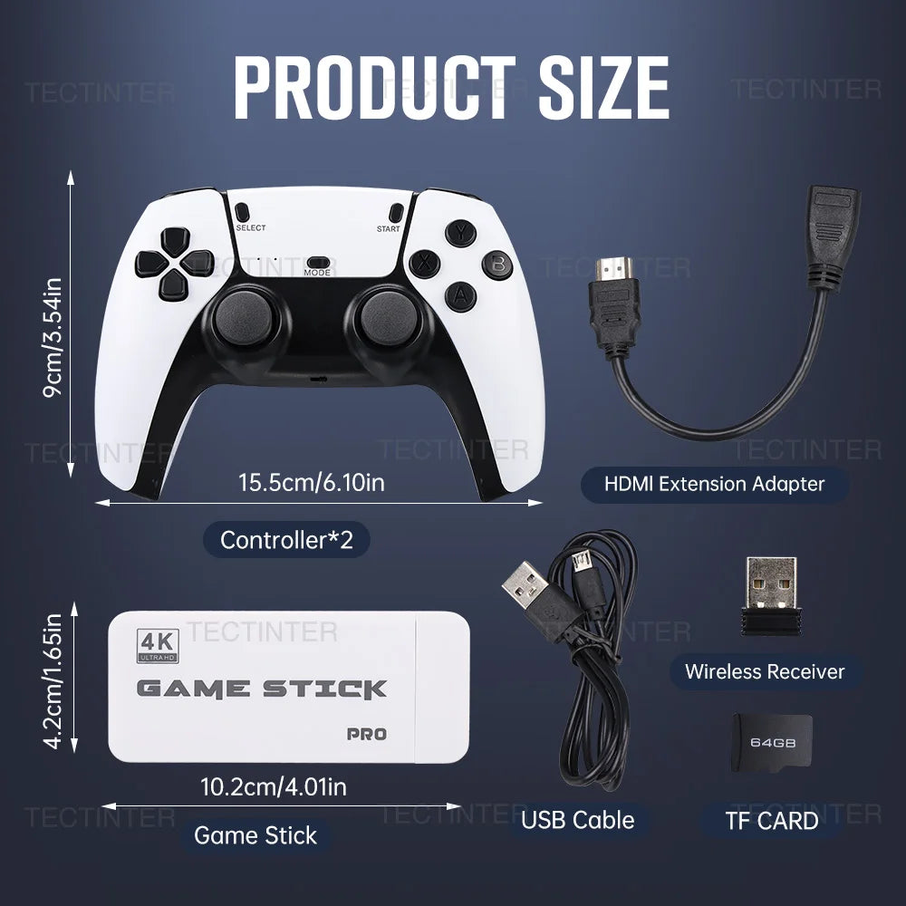 M15 Game Stick 4K Mini Retro Video Game Console