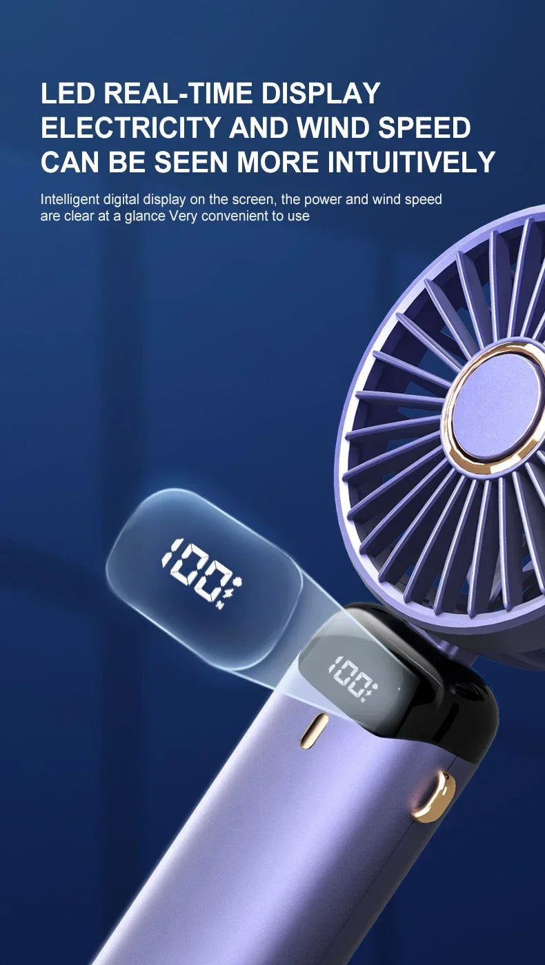 Handheld Mini Fan Foldable Portable