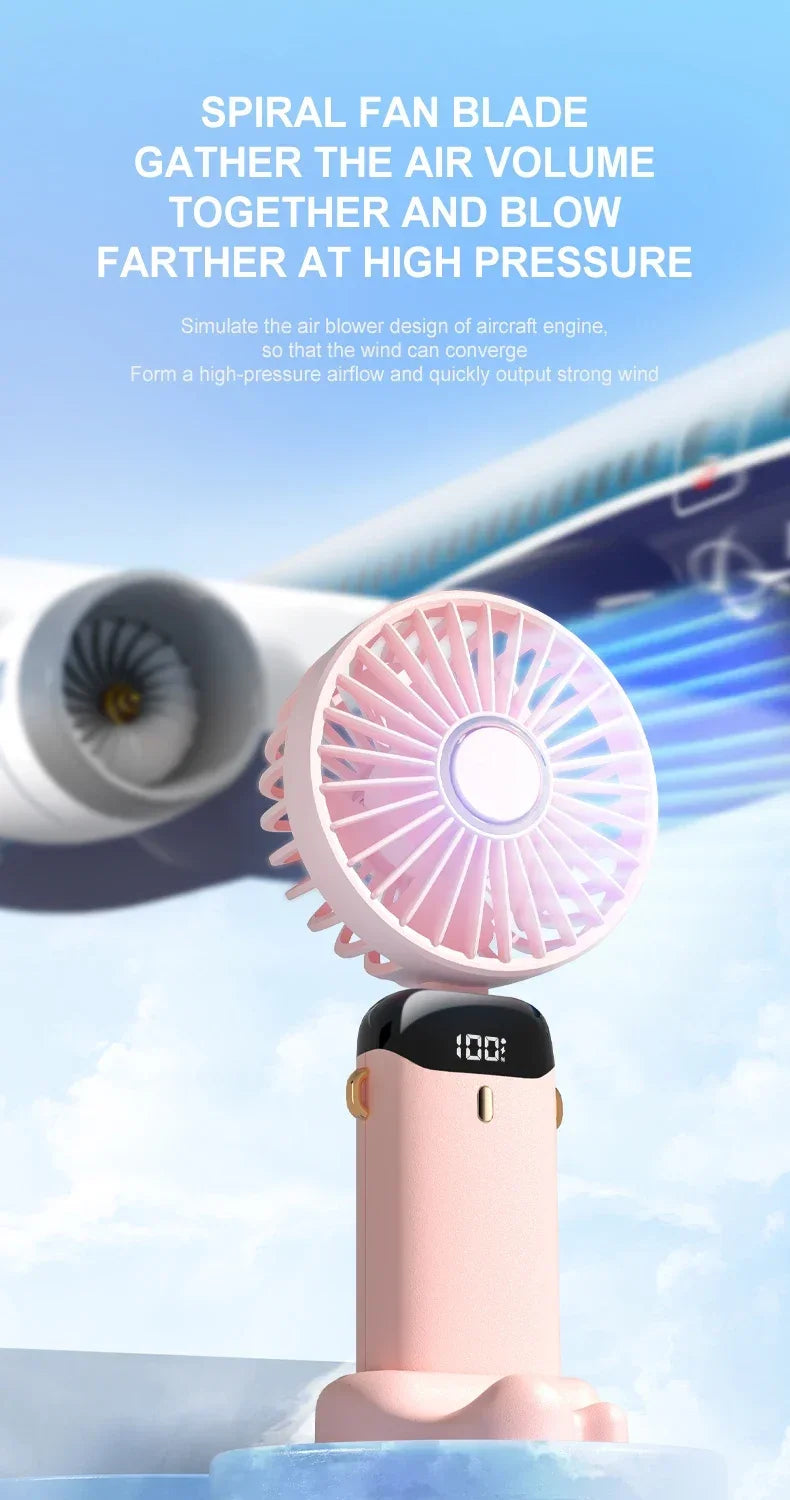Handheld Mini Fan Foldable Portable