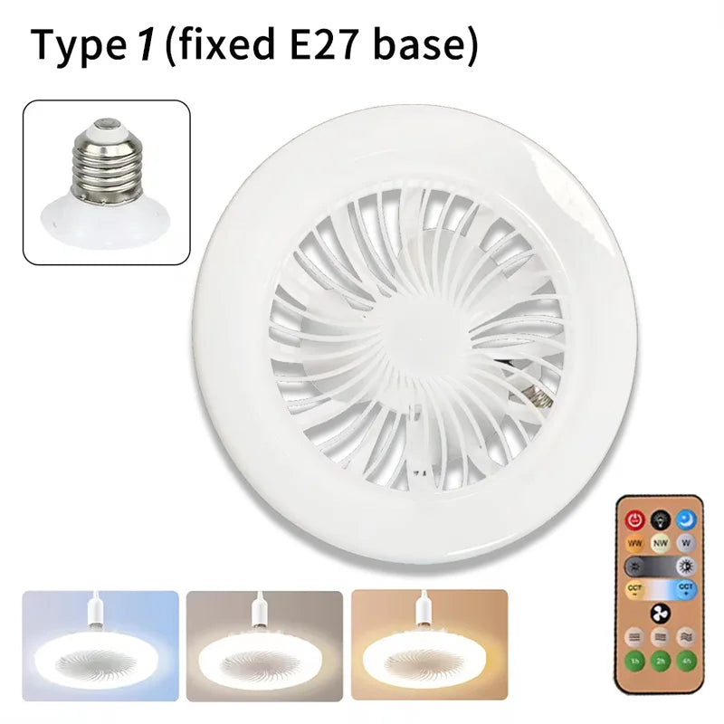 Modern Indoor 30W Ceiling Fan Lamp