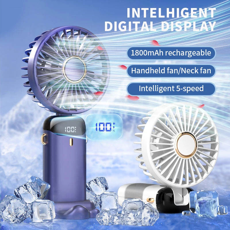 Handheld Mini Fan Foldable Portable