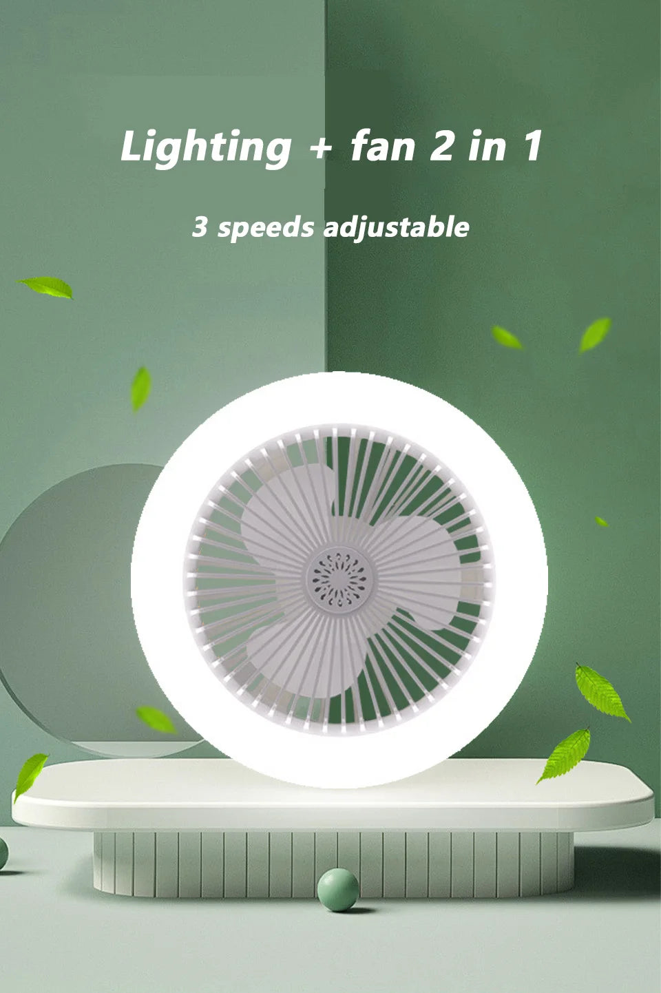 Modern Indoor 30W Ceiling Fan Lamp