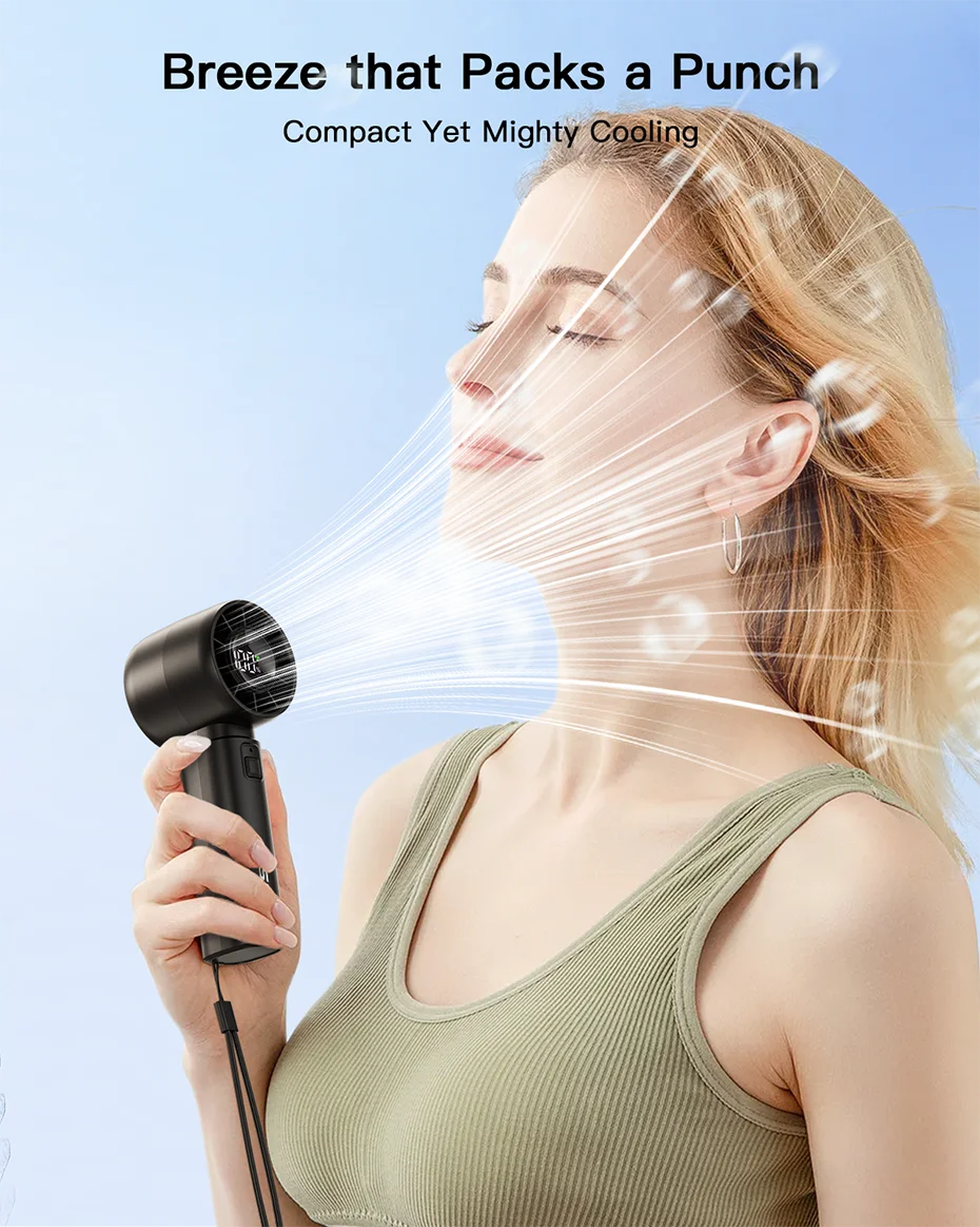 coldSky Portable Handheld Fan 4000mAh Battery