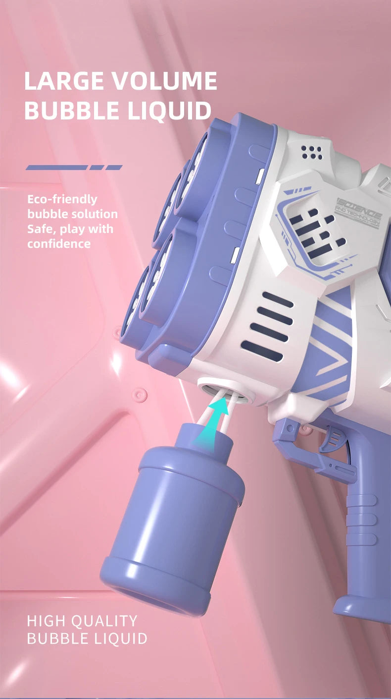 Bubble Gun Rocket Soap Bubble Machine
