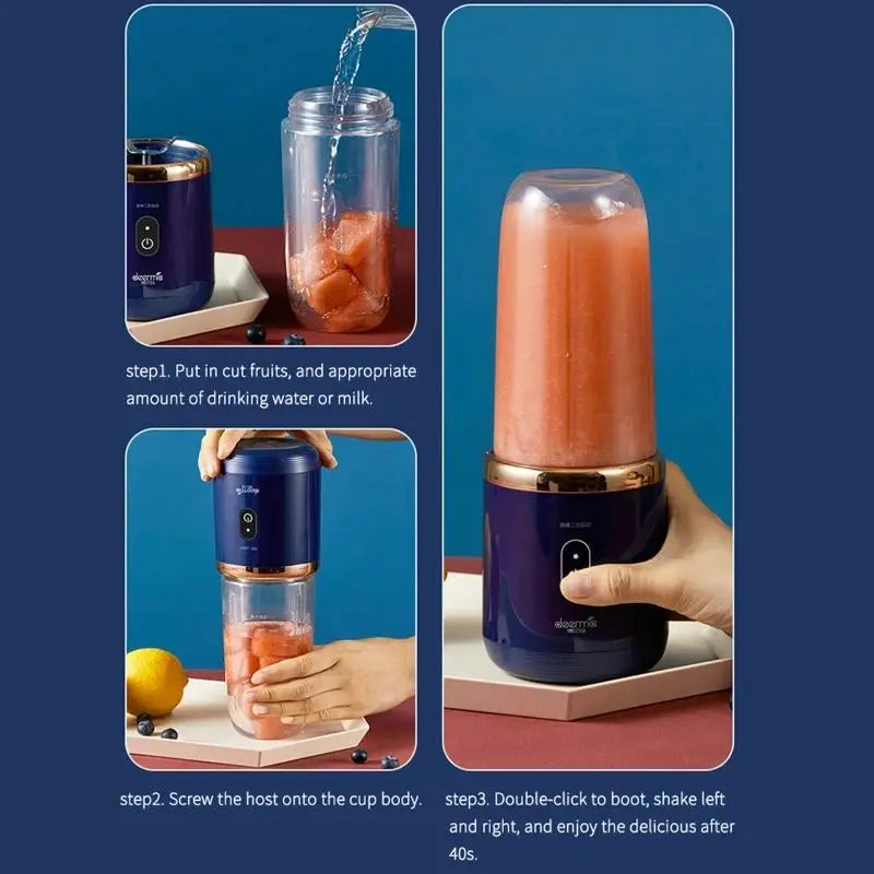 Portable Juicer Cup Smoothie Blender 6