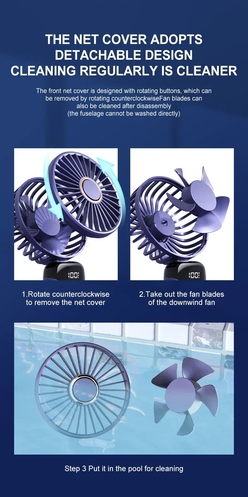 Handheld Mini Fan Foldable Portable