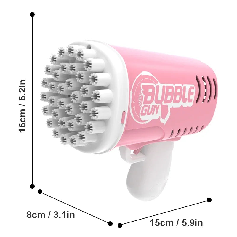 35 hole handheld bubble gun electric bubble