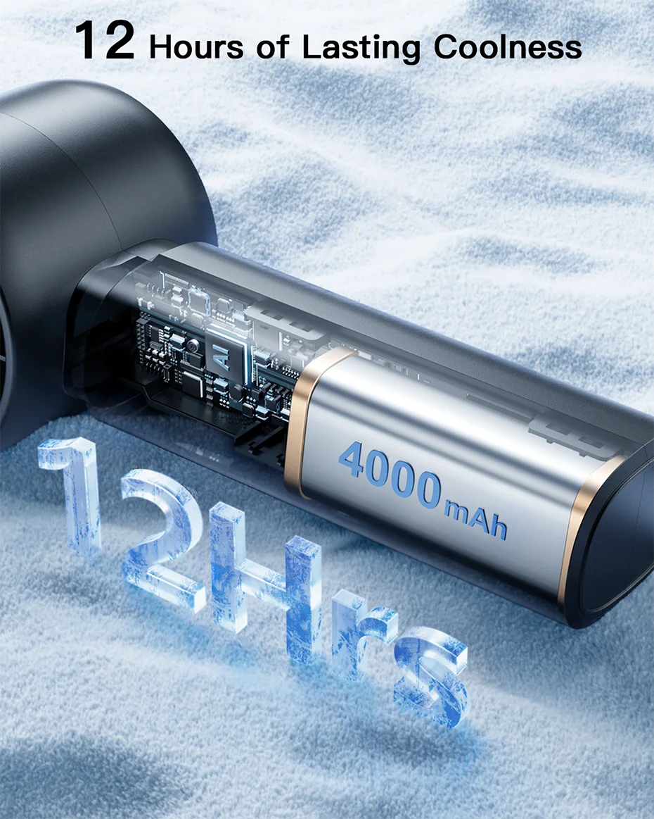 coldSky Portable Handheld Fan 4000mAh Battery