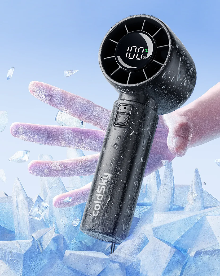 coldSky Portable Handheld Fan 4000mAh Battery