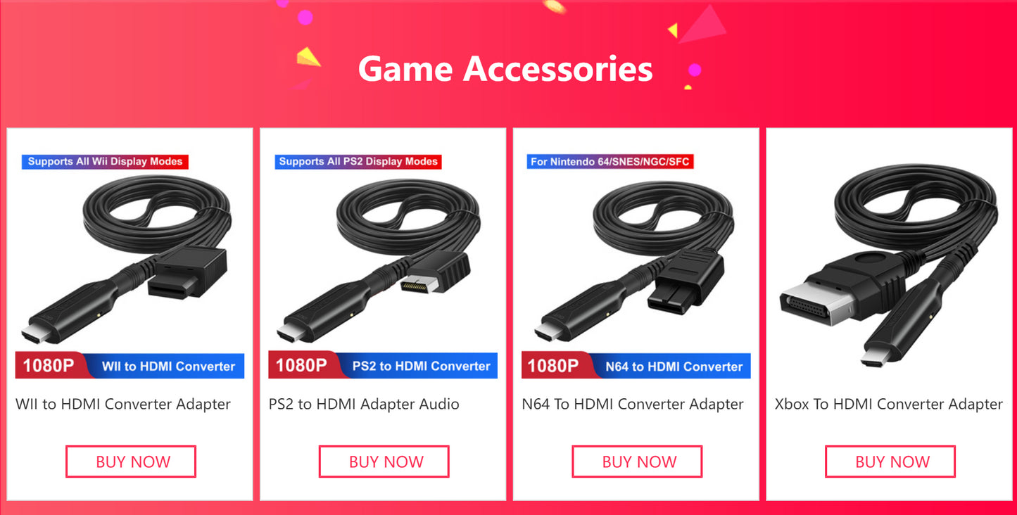 N64 to HDMI Converter Adapter HDMI Cable for N64/GameCube/SNES