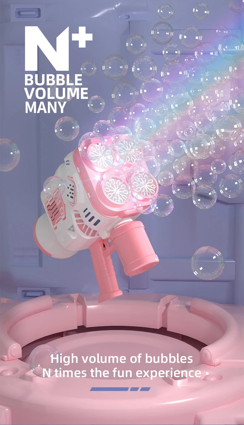 Bubble Gun Rocket Soap Bubble Machine