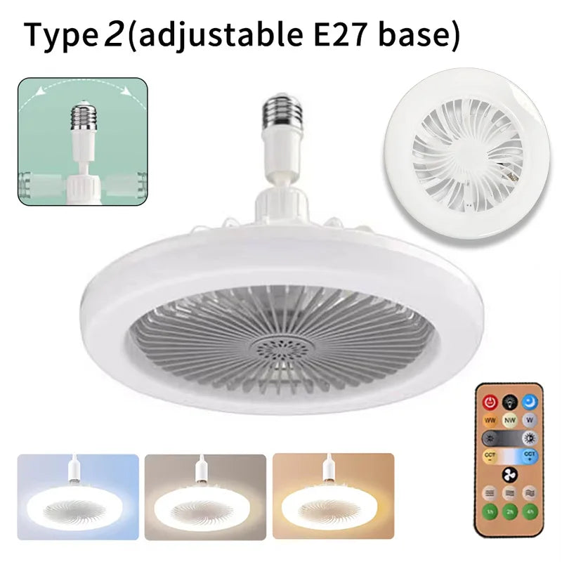 Modern Indoor 30W Ceiling Fan Lamp