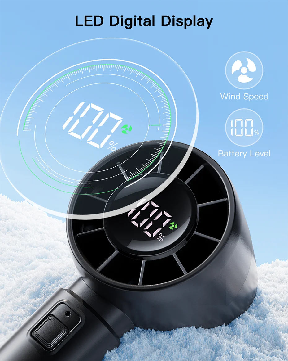 coldSky Portable Handheld Fan 4000mAh Battery