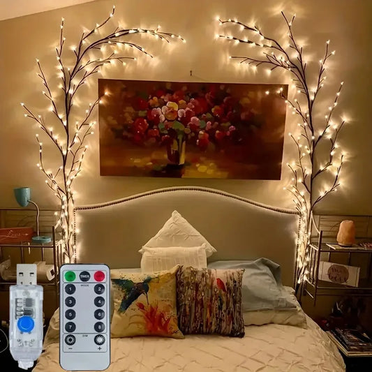 USB-Powered Willow Vine Fairy Lights -