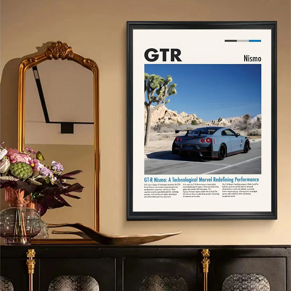 1pc Hot Classic Dream Cars GTR S1 M2 CSL F8 M3 Poster