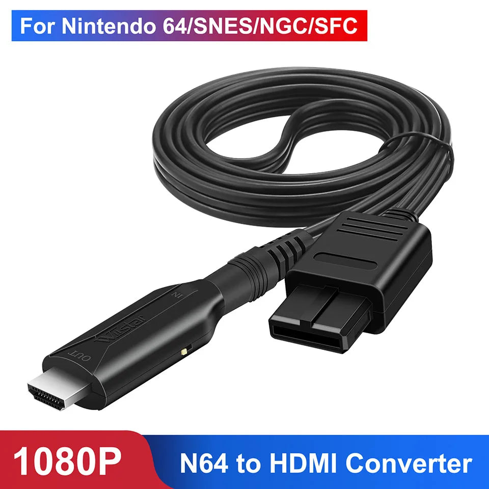 N64 to HDMI Converter Adapter HDMI Cable for N64/GameCube/SNES