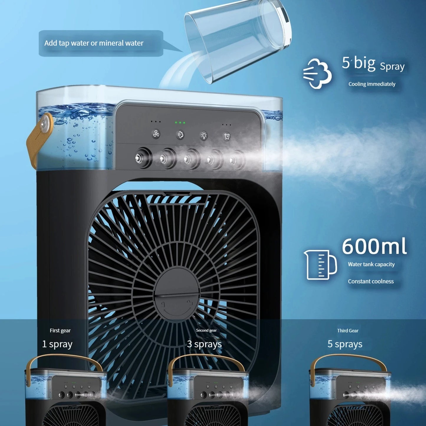 3-in-1 Portable Air Cooler - Ultimate Cooling Solution