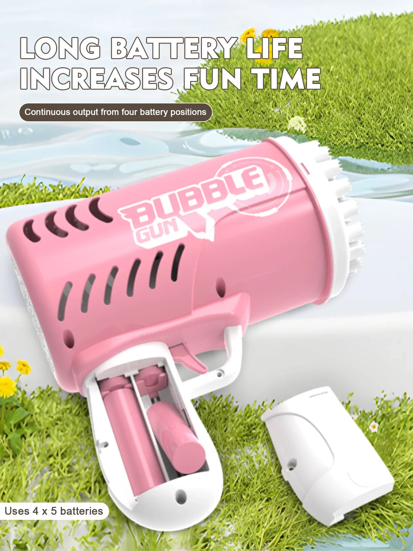 35 hole handheld bubble gun electric bubble