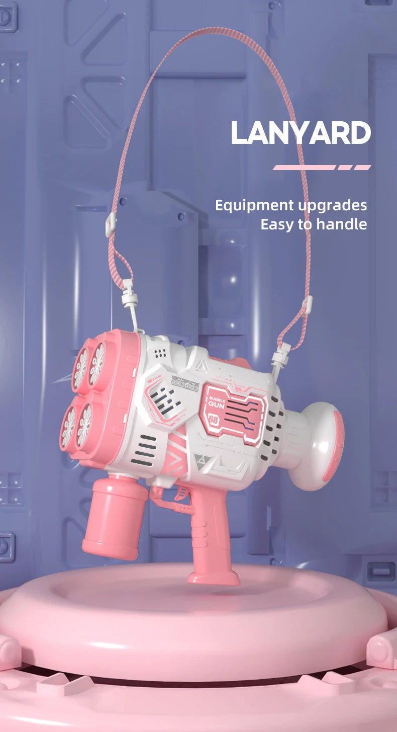Bubble Gun Rocket Soap Bubble Machine