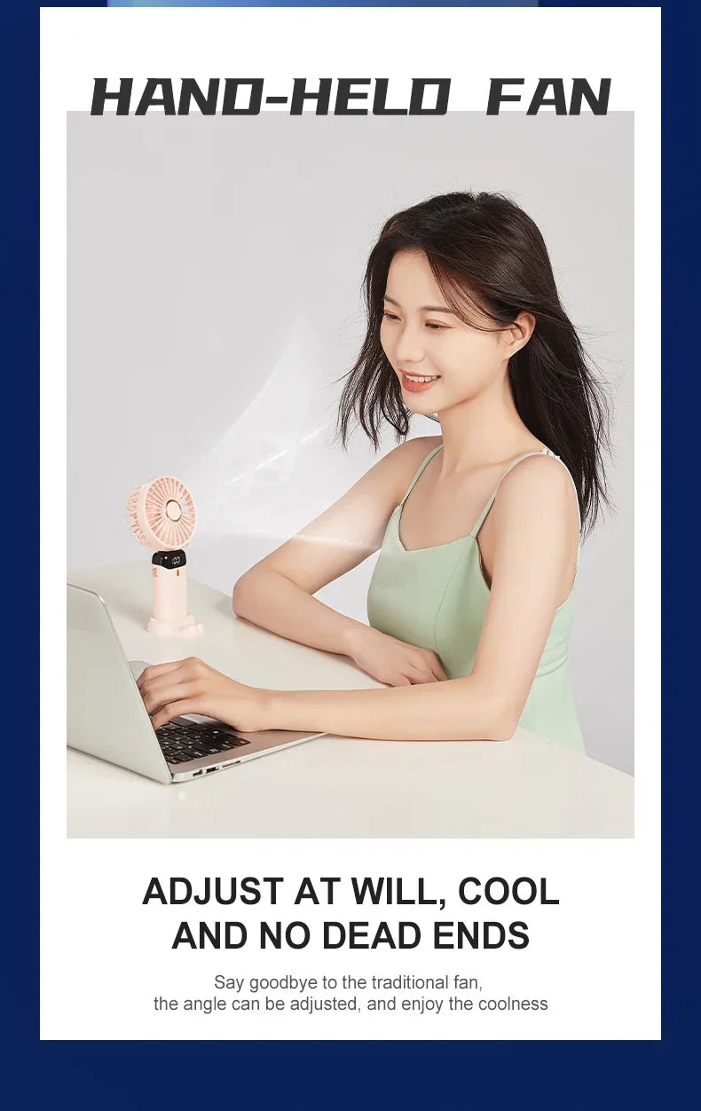 Handheld Mini Fan Foldable Portable