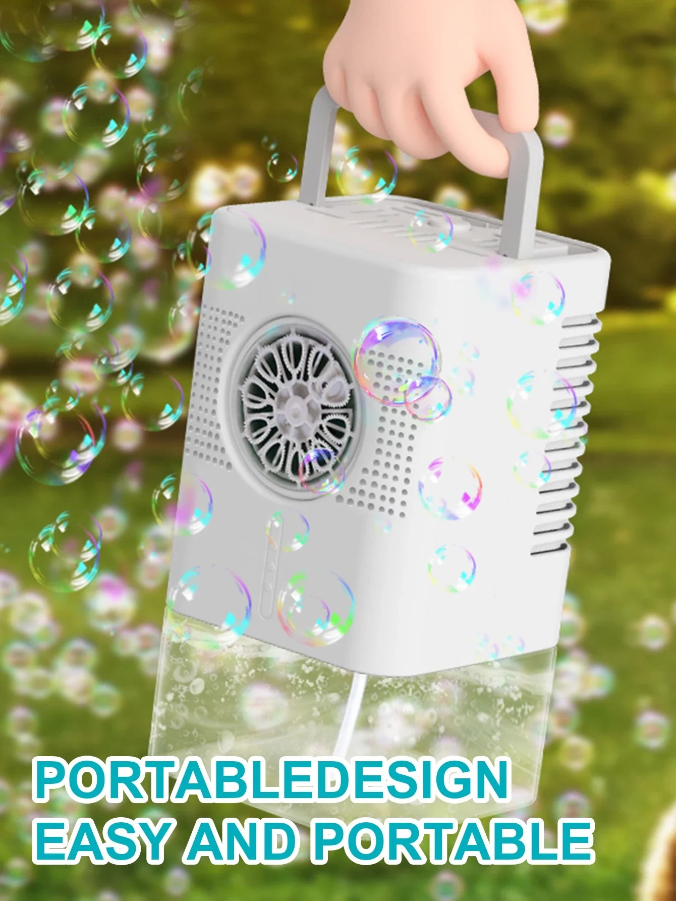 Outdoor bubble machine toy square handheld bubble machine