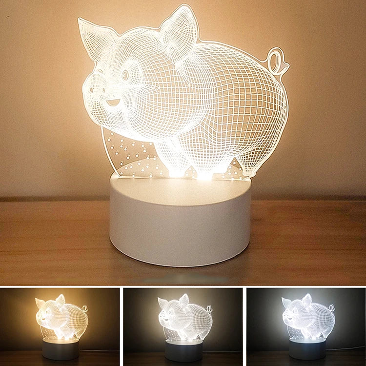 3D Illusion USB Desk Lamp -