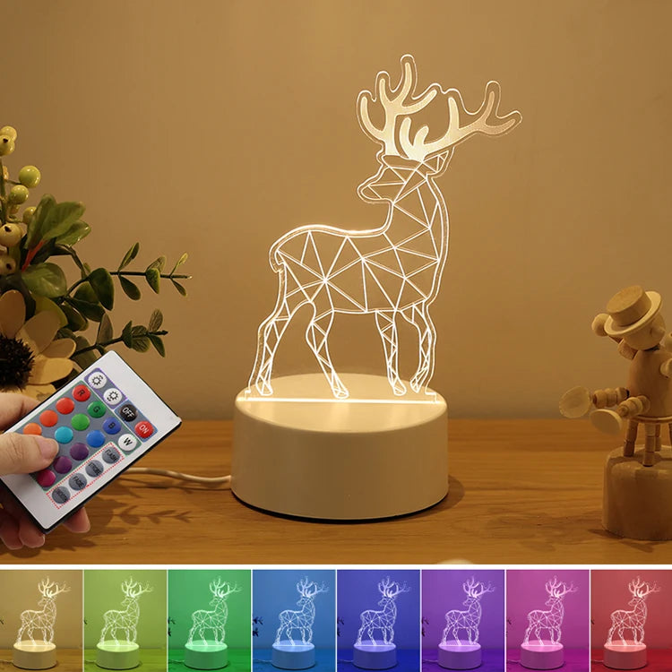 3D Illusion USB Desk Lamp -