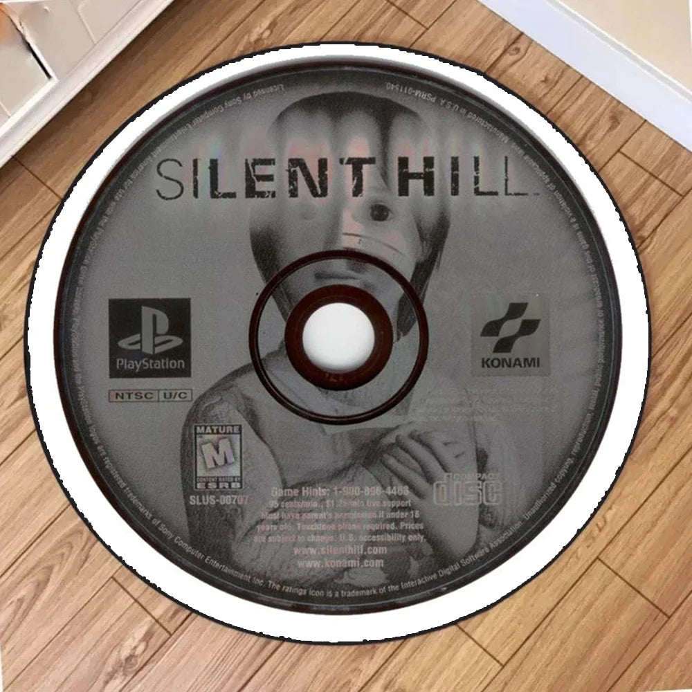 "METAL GEAR" Printed Circular Carpet CD Cartoon PS2 edition