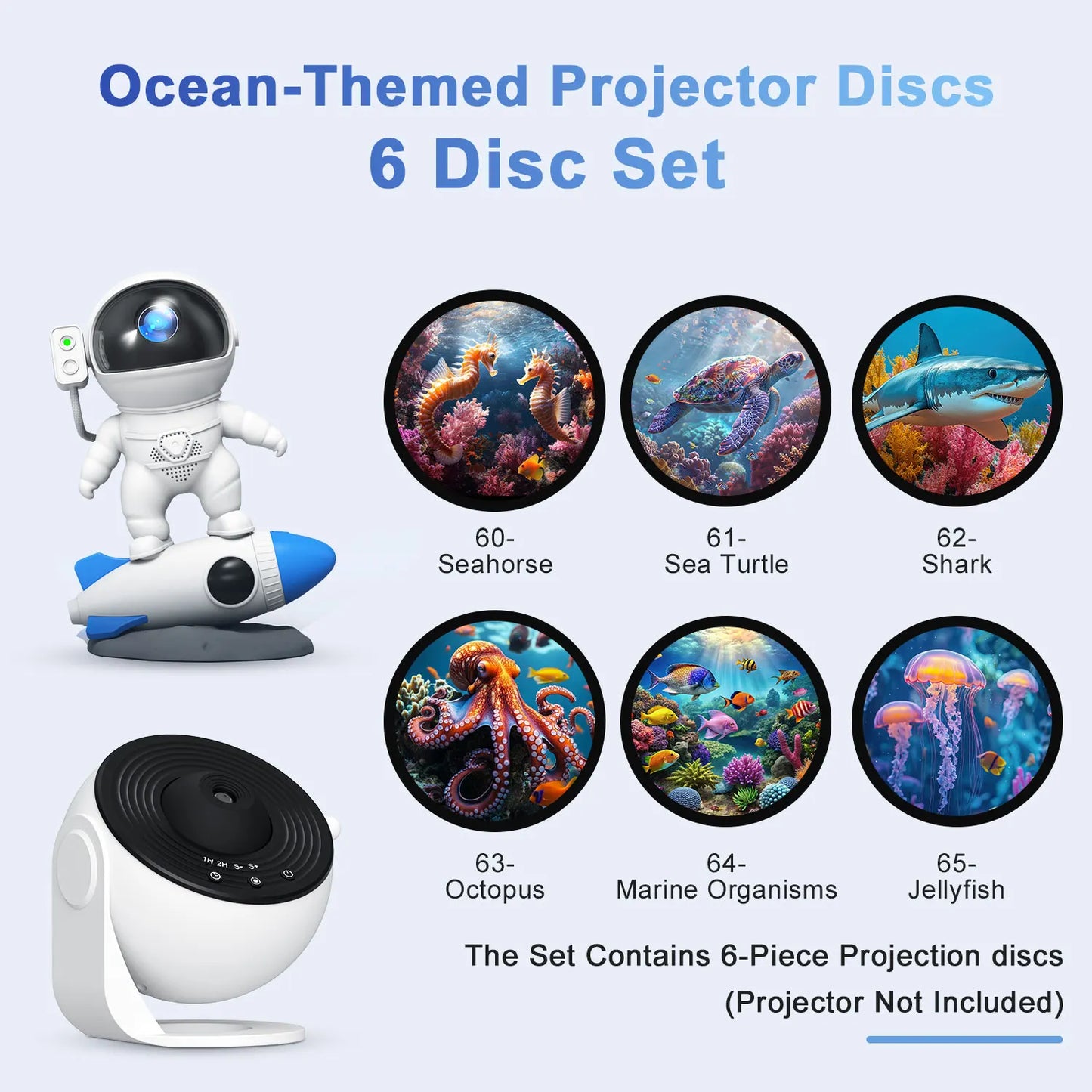 Night Light Galaxy Projector Starry Sky Projector Planetarium Lamp 6 Pack