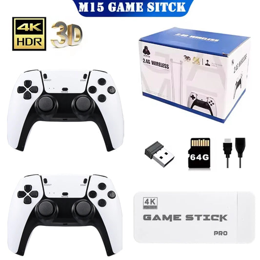 M15 Game Stick 4K Mini Retro Video Game Console