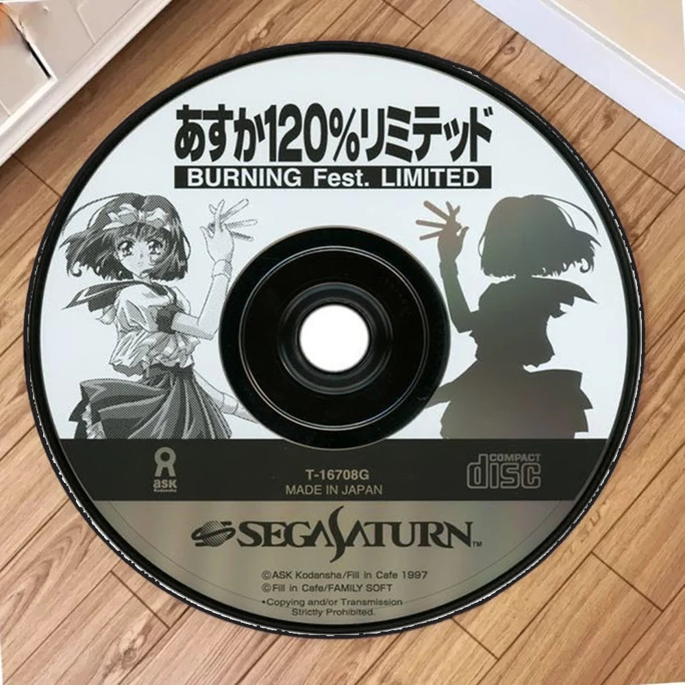 "METAL GEAR" Printed Circular Carpet CD Cartoon PS2 edition