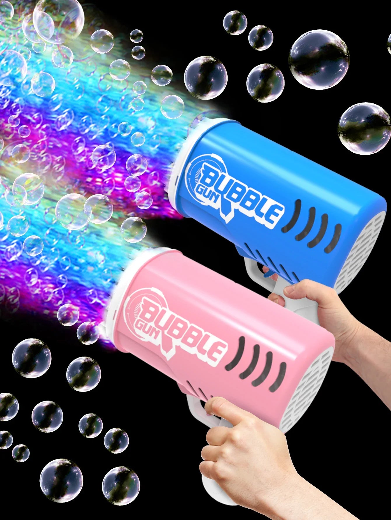 35 hole handheld bubble gun electric bubble